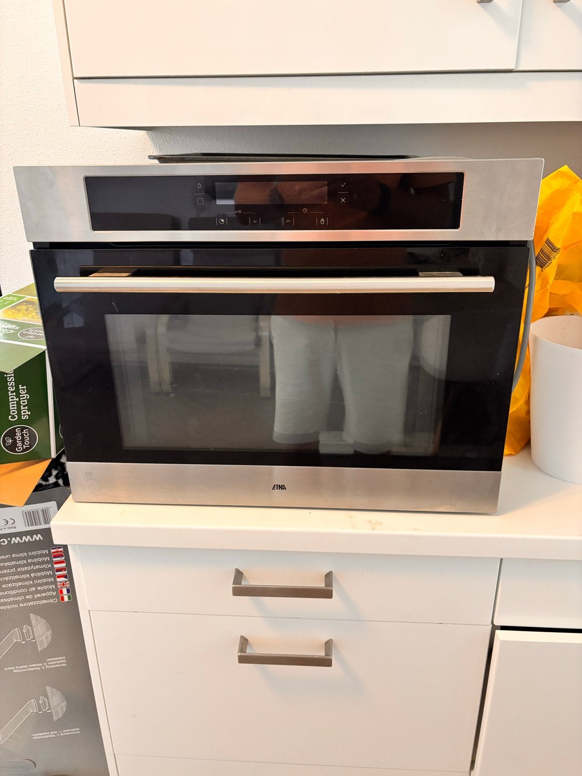 Etna CM551RVS Combi-oven met magnetronfunctie, Ophalen, 45 tot 50 cm, Gebruikt, 60 cm of meer