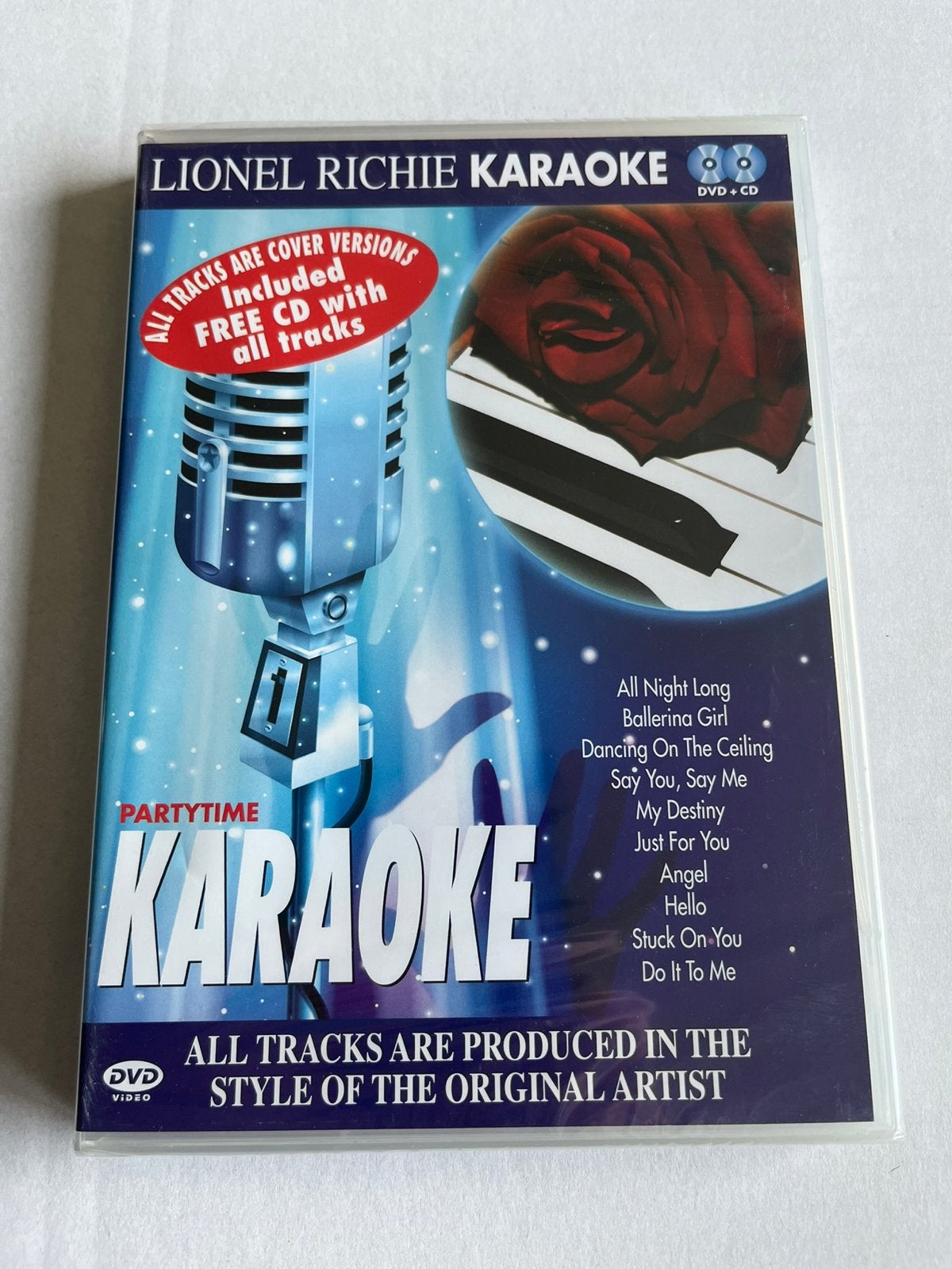 Lionel Richie Karaoke DVD + CD - Partytijd Karaoke, Cd's en Dvd's, Alle leeftijden, Ophalen of Verzenden, Gebruikt