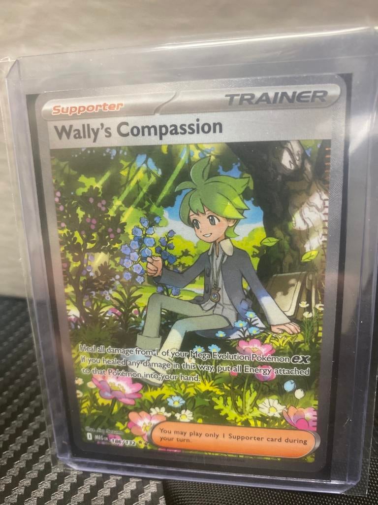 Wally's Compassion Trainer Kaart Pokémon TCG, Ophalen of Verzenden, Zo goed als nieuw, Losse kaart