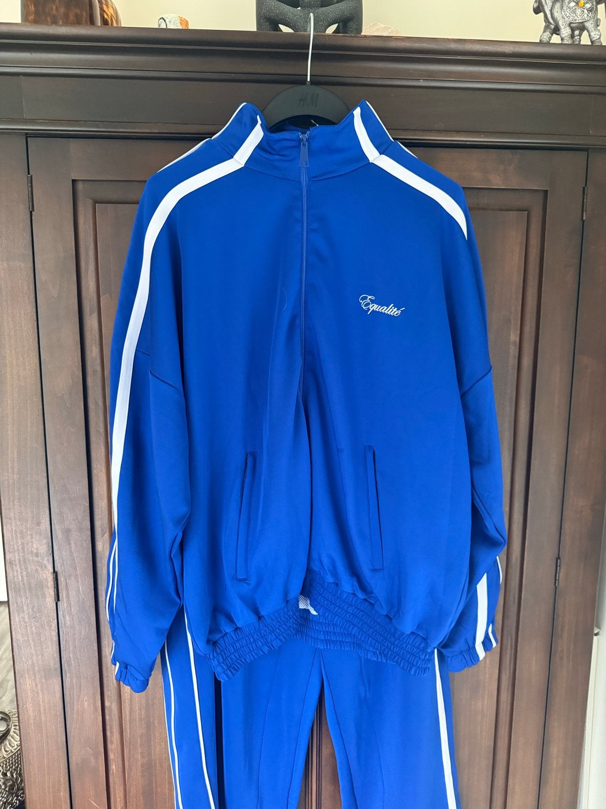 Blauw trainingspak van Equalité, maat XL, Kleding | Heren, Blauw, Maat 56/58 (XL), Ophalen of Verzenden, Zo goed als nieuw