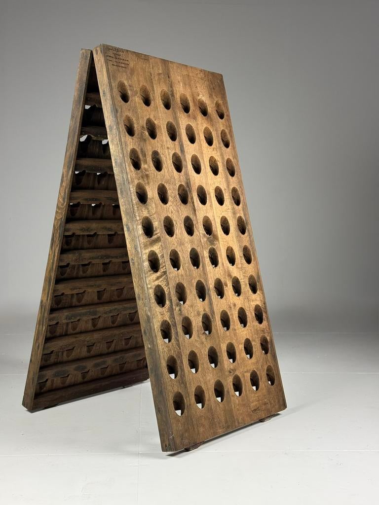 Champagne wijnrek pupitre, Ophalen, Zo goed als nieuw, Hout, Minder dan 50 cm