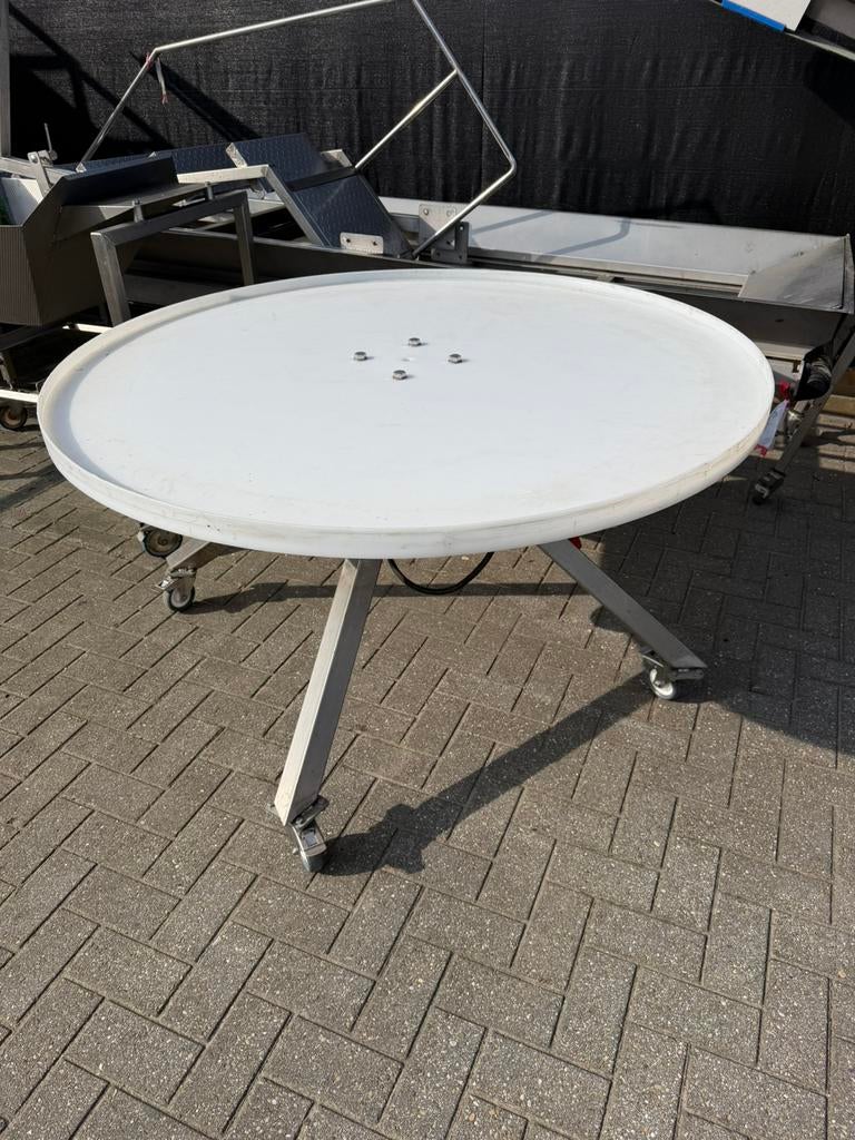Draaitafel kunststof RVS, Ophalen, Zo goed als nieuw, Rechthoekig, Rvs