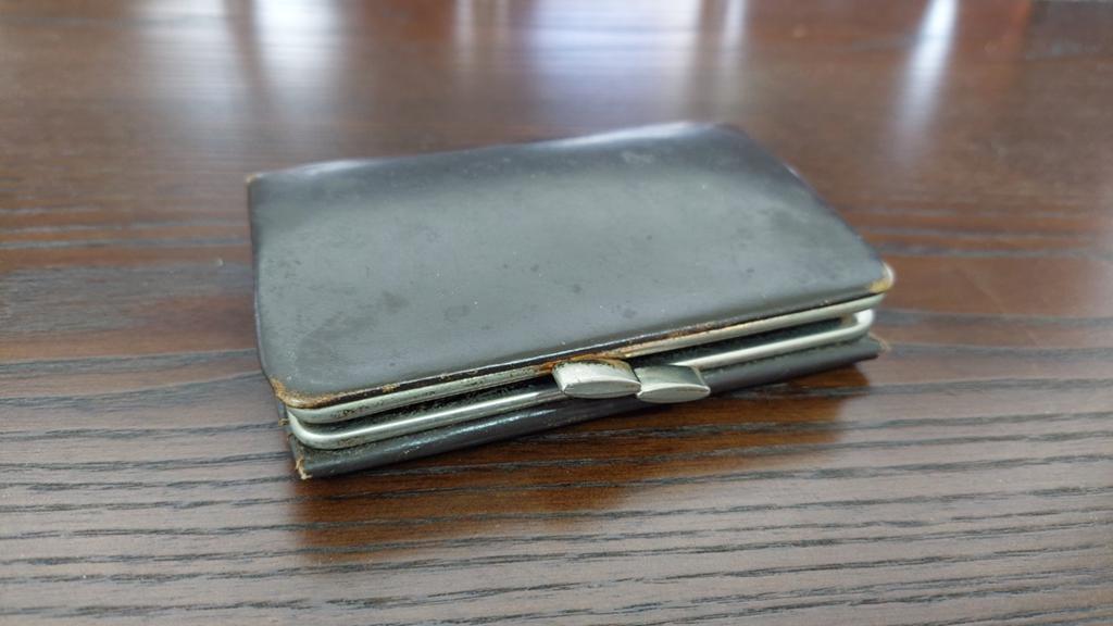 Vintage portemonnee, donkerbruin leer., Ophalen of Verzenden, Bruin, Leer