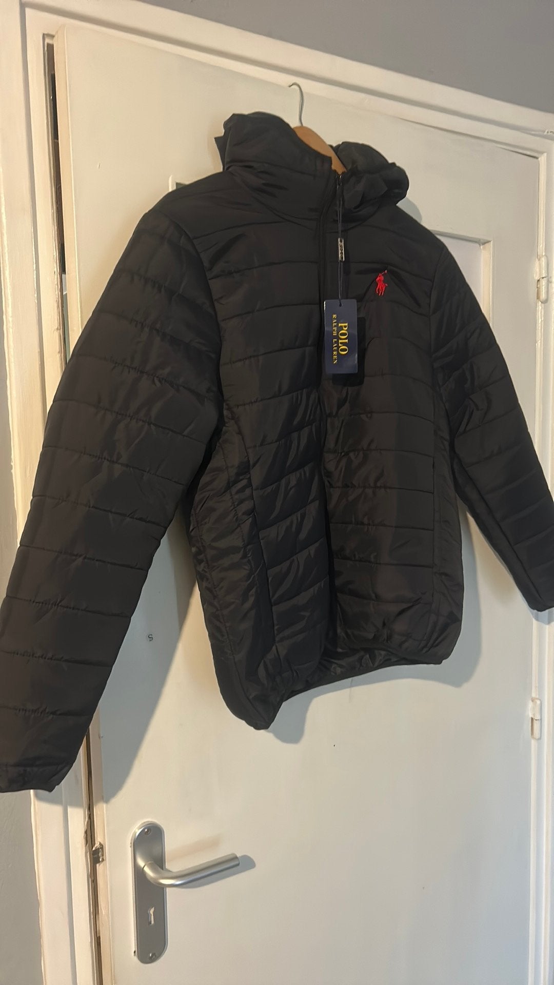 Polo ralph lauren jas, Ophalen of Verzenden, Zo goed als nieuw, Maat 46 (S) of kleiner, Zwart