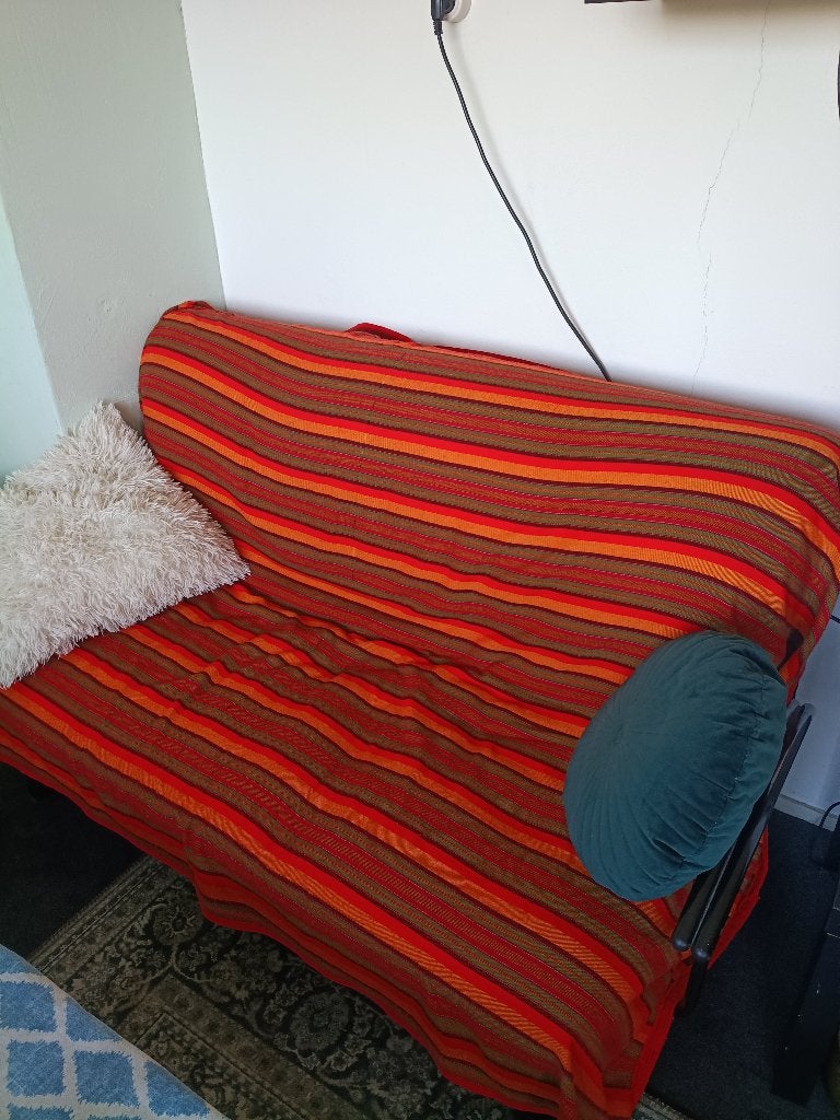Stevige slaapbank / tweepersoons slaapbank, Ophalen, Meerkleurig, Tweepersoons, 140 cm