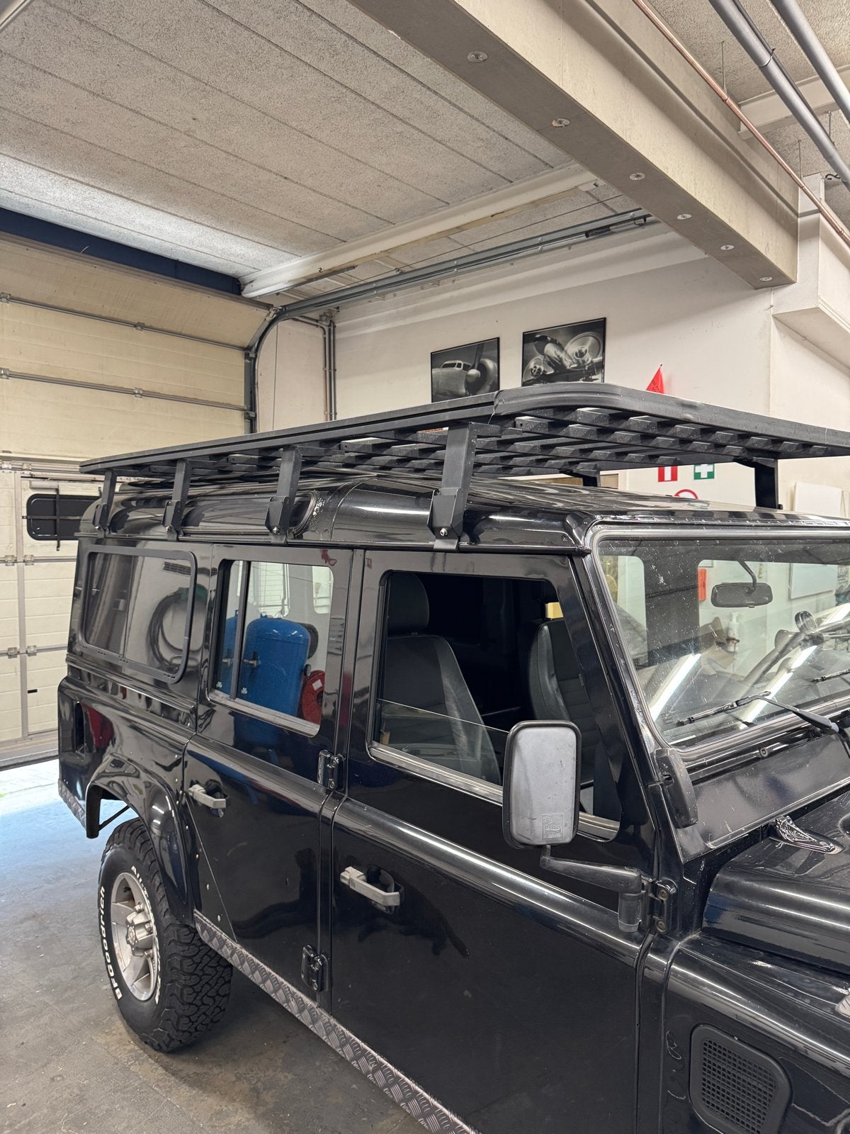 Upracks roofrack Land Rover Defender 110 (285x148cm), Ophalen, Gebruikt