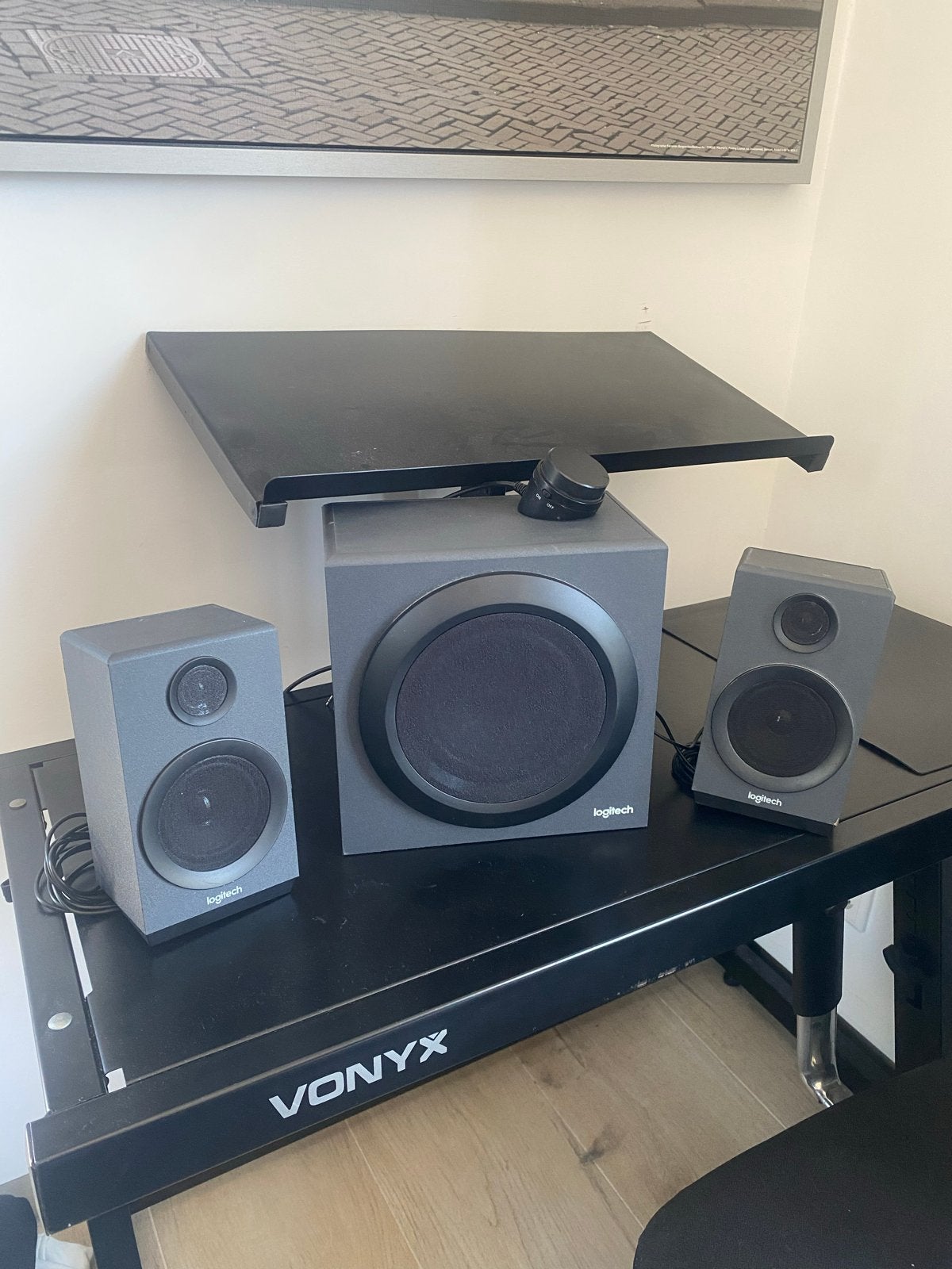 Logitech Z333 2.1 Luidsprekerset met Subwoofer, Computers en Software, Pc speakers, Gebruikt, Audiokanaal 2.1, Ophalen of Verzenden