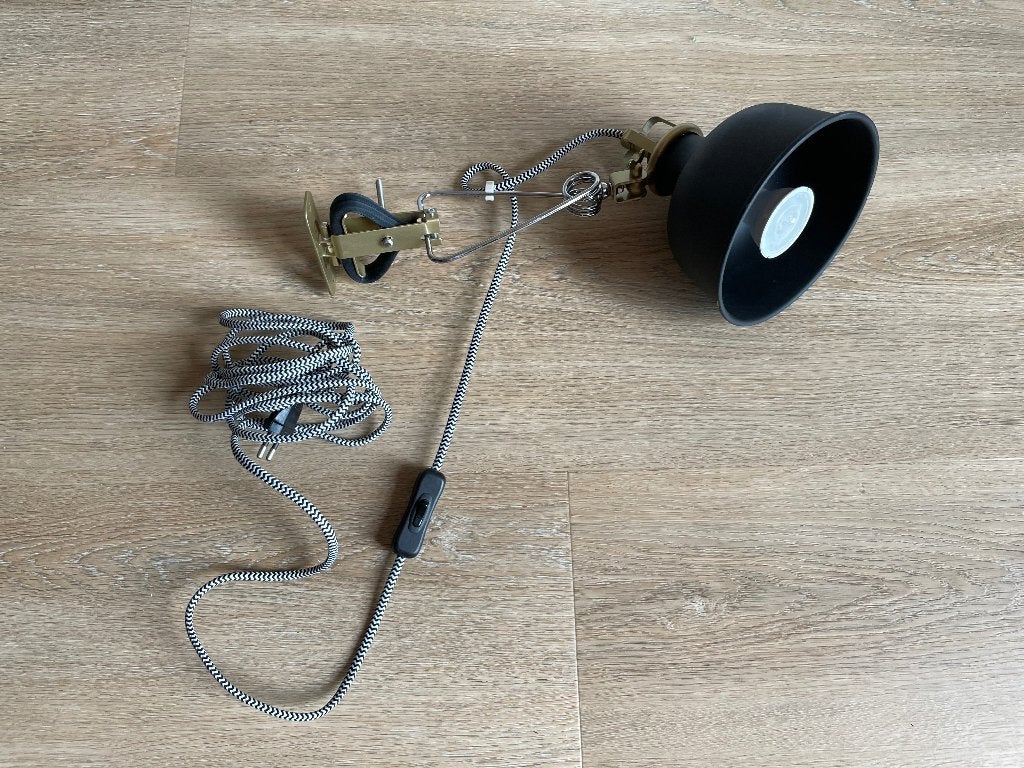 Ikea Ranarp wandlamp in kleur zwart / goud, Ophalen, Gebruikt, Zwart, IKEA