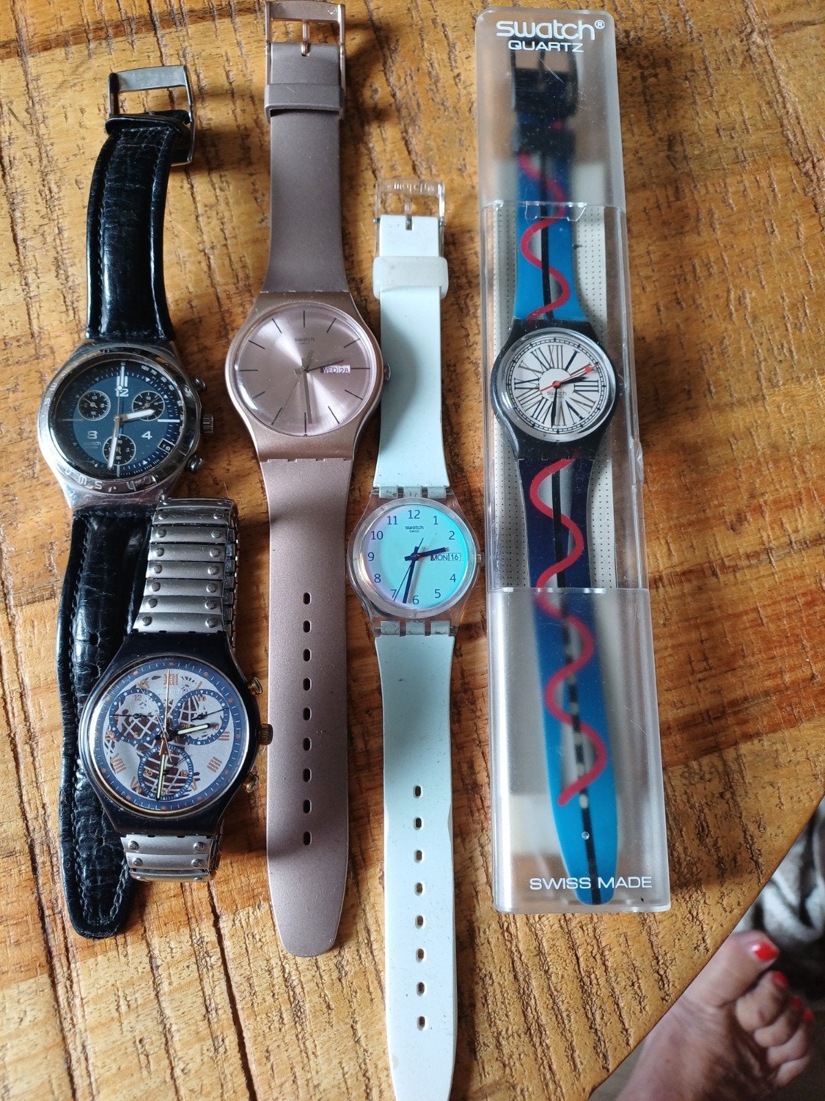 lot van 5 originele swatch, Ophalen of Verzenden, Zo goed als nieuw