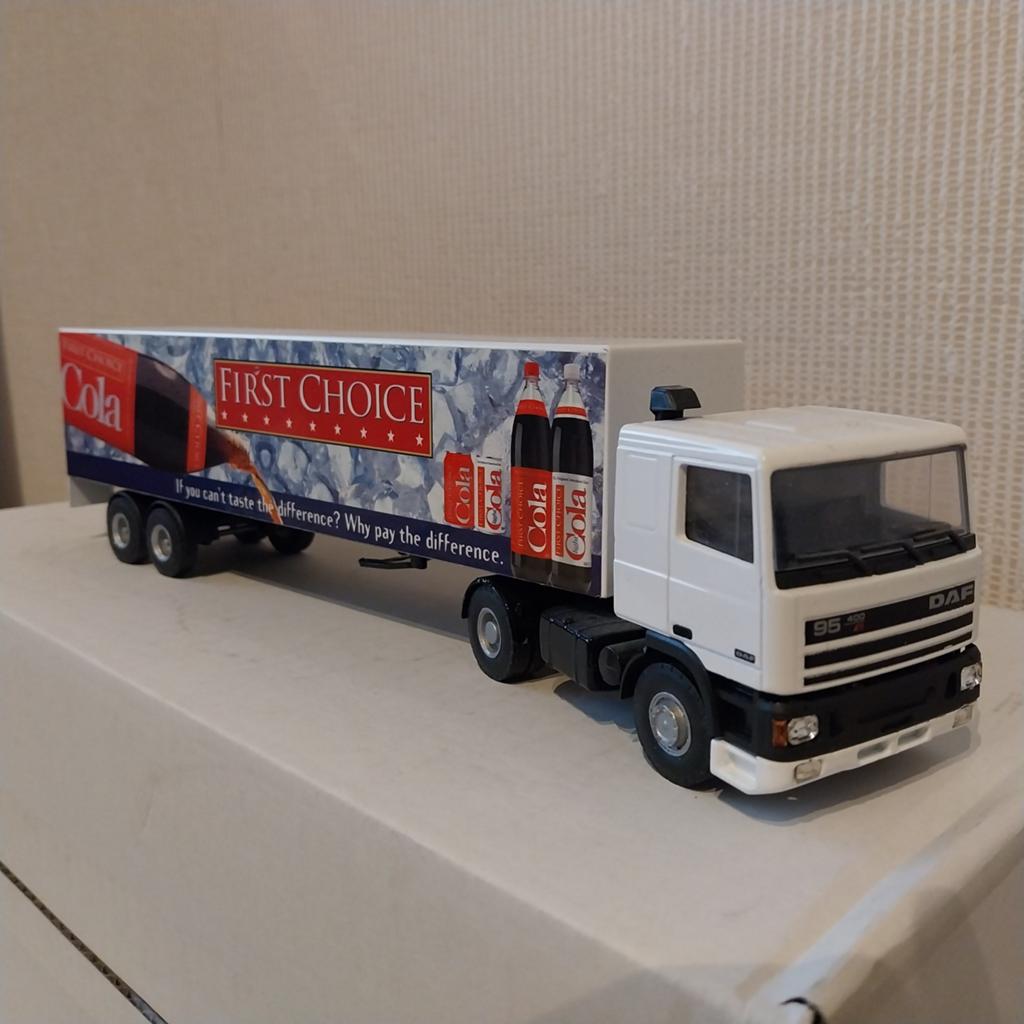 Lion Toys DAF 95 400 ati  "First Choice Cola", Ophalen of Verzenden, Zo goed als nieuw, Bus of Vrachtwagen, Lion Toys