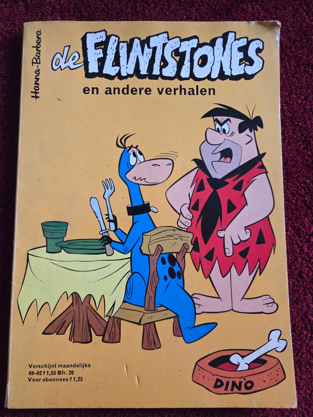 De Flintstones - Stripboek 1969, Gelezen, Eén stripboek, Ophalen of Verzenden, Hanna-Barbera