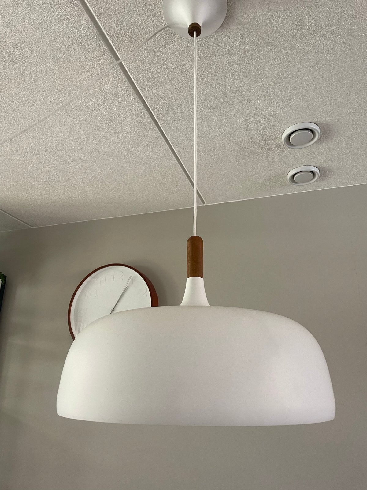 Nordic Acorn design hanglamp, Ophalen, Zo goed als nieuw, Hout, E27 (groot)