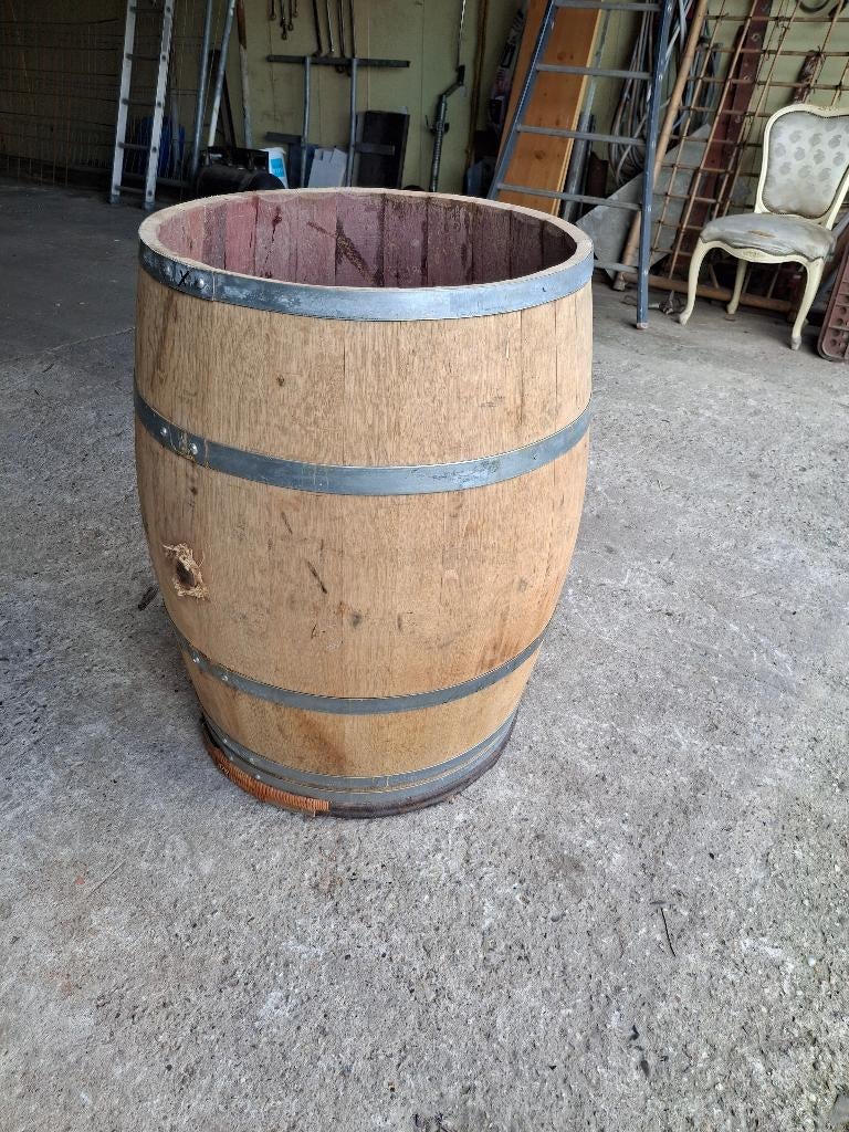 eiken wijnvat voor boompje-planten hg ca 85 cm, zie foto/oms, Ophalen, 150 liter of meer, Zo goed als nieuw, Met pomp