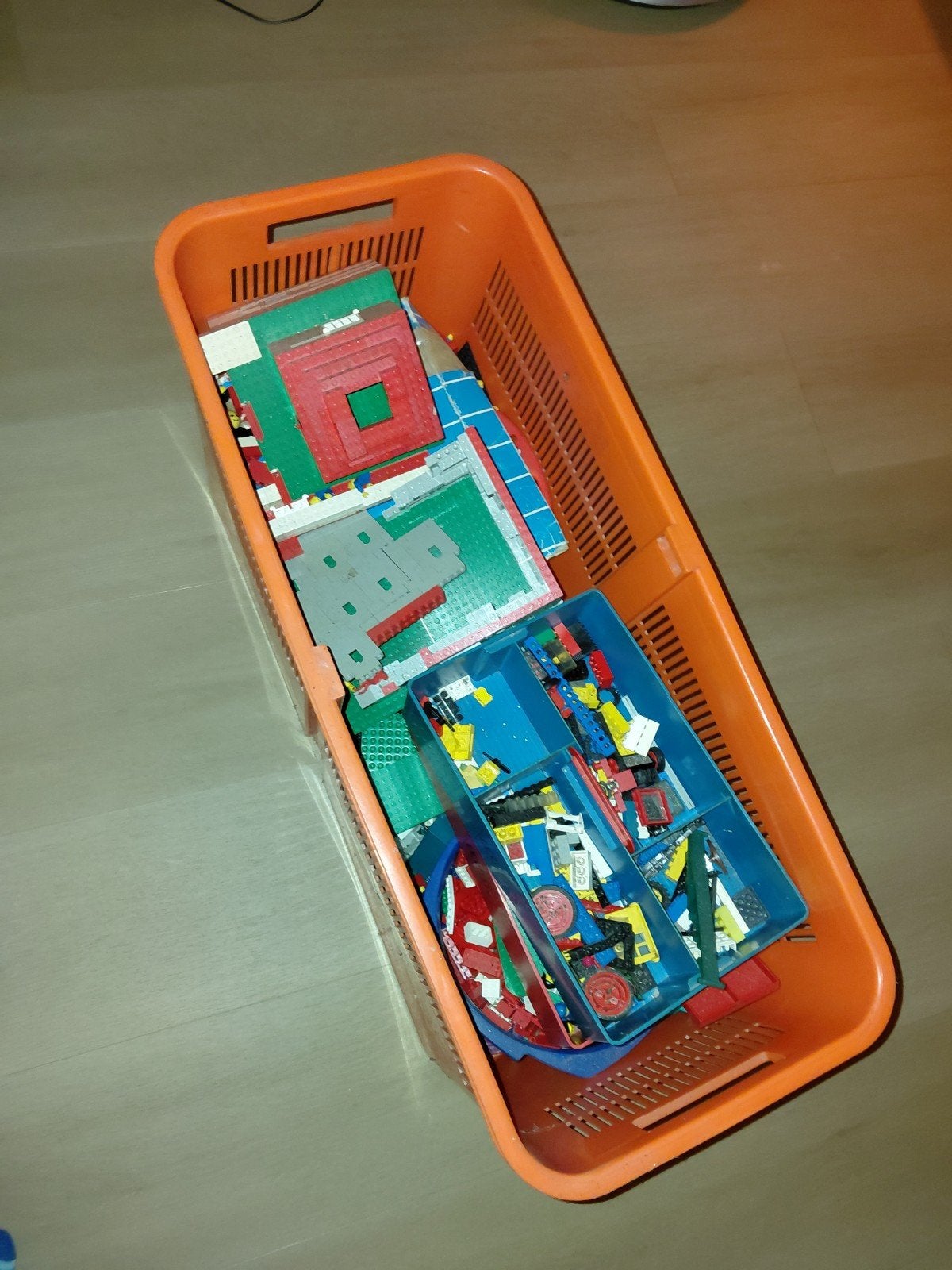 Grote partij Lego met grondplaten en diverse onderdelen, Kinderen en Baby's, Ophalen, Gebruikt