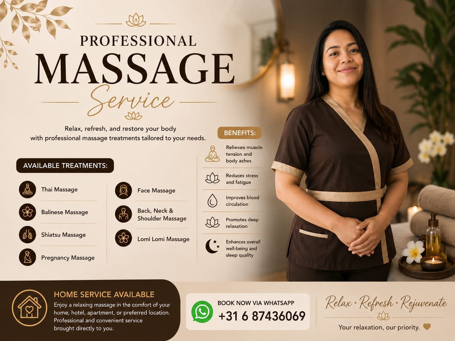 Professional Massage Service, Diensten en Vakmensen, Welzijn | Masseurs en Massagesalons, Stoelmassage
