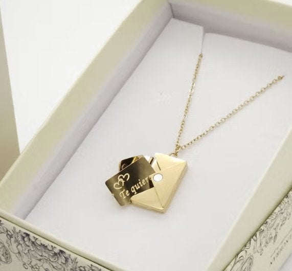 Secret Love Letter goudkleurig, Nieuw, Ophalen of Verzenden, Goud, Overige materialen