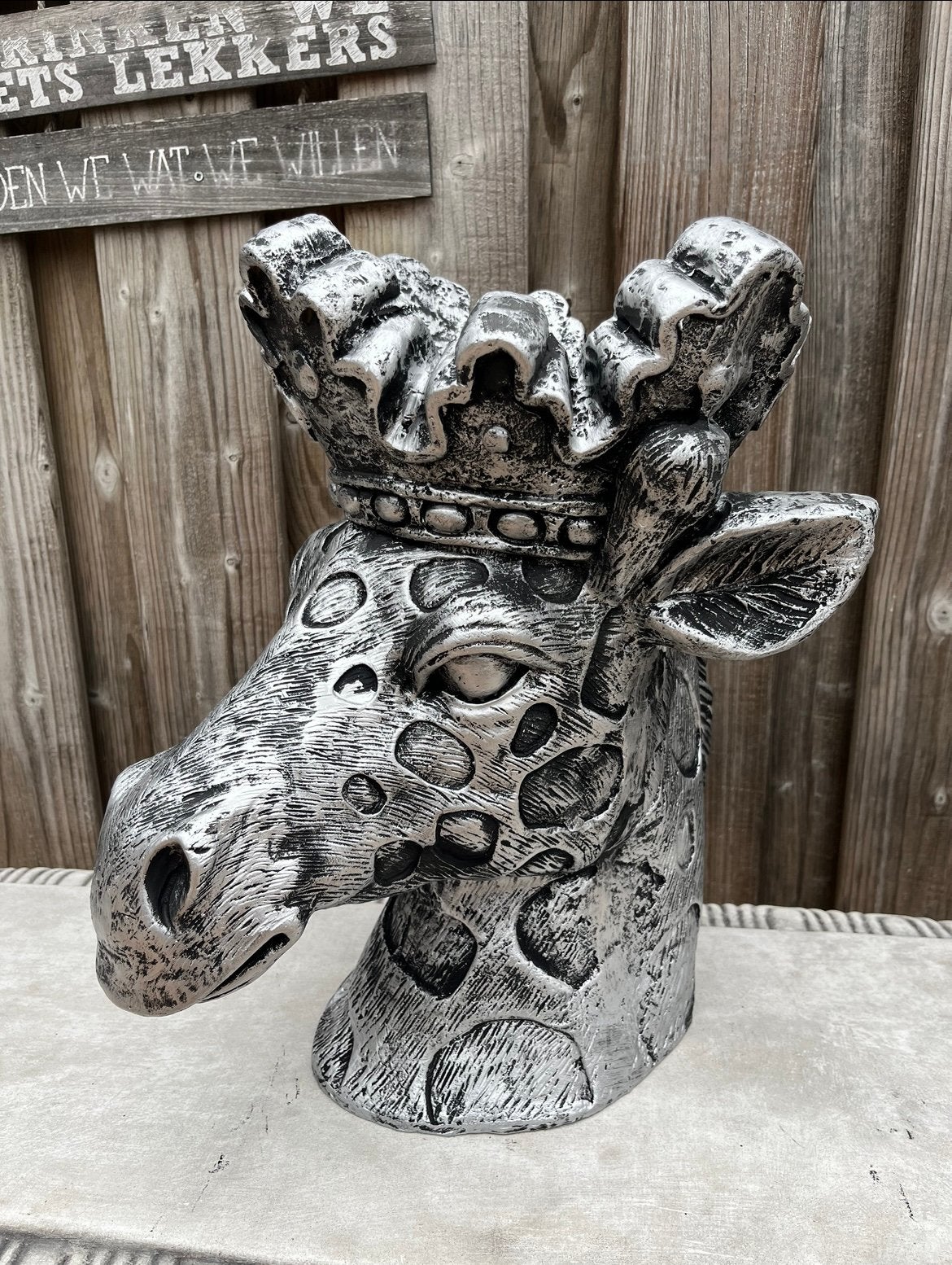 dierenbloempot giraffe, Woondecoratie eindhoven, Nieuw, Ophalen of Verzenden, Woondecoratie eindhoven