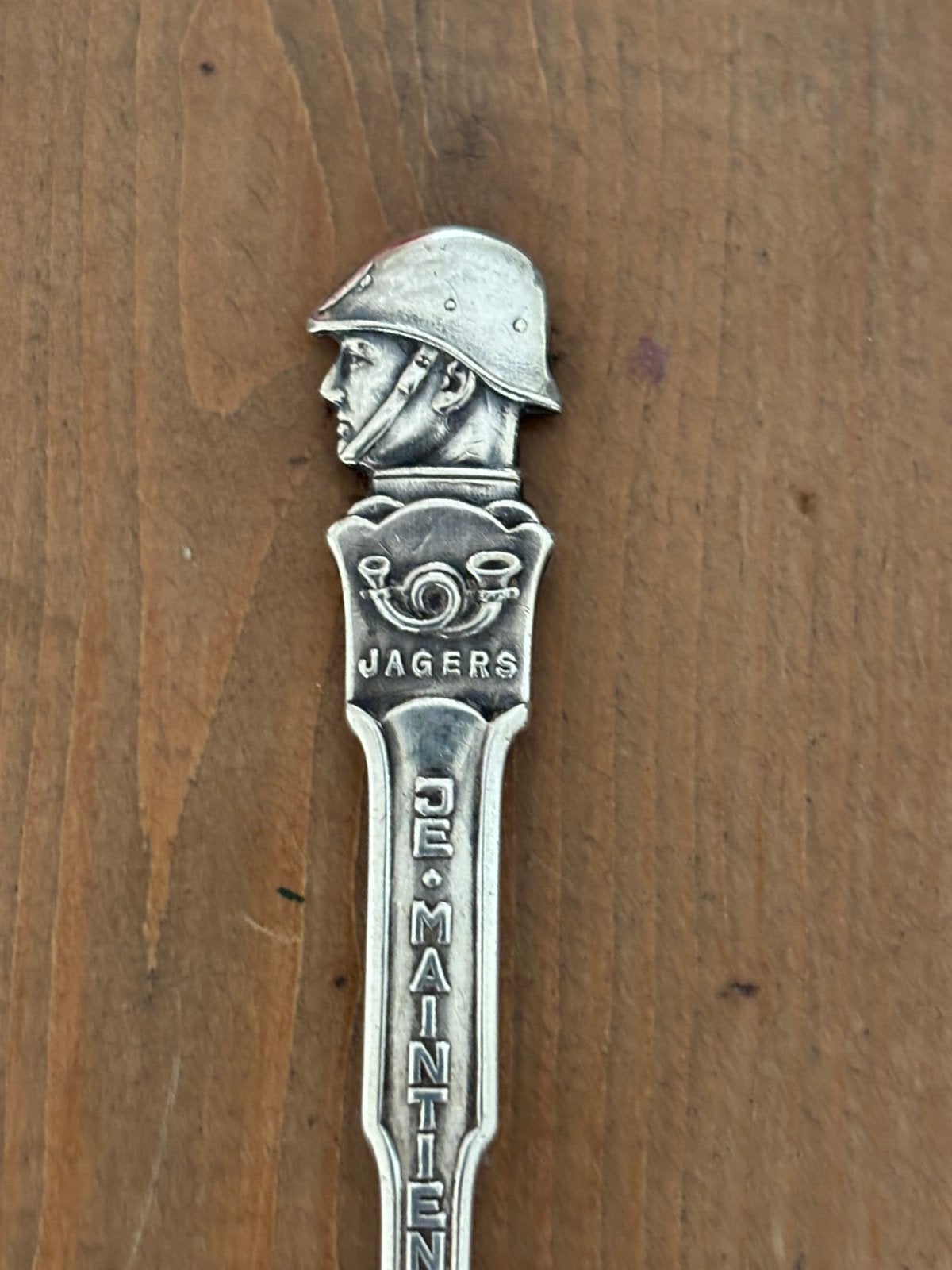 Lepeltje Jagers Mobilisatie 1939 serie gehelmde soldaat GERO, Verzamelen, Militaria | Tweede Wereldoorlog, Ophalen of Verzenden
