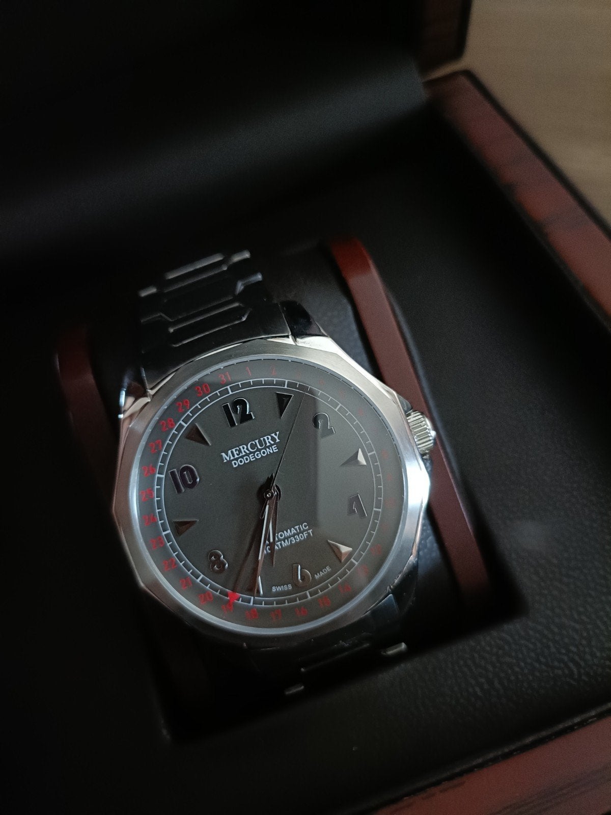 Mercury Heren Horloge Pointer date Full Set Automatisch Werk, Verzenden, Nieuw, Mercury, Android