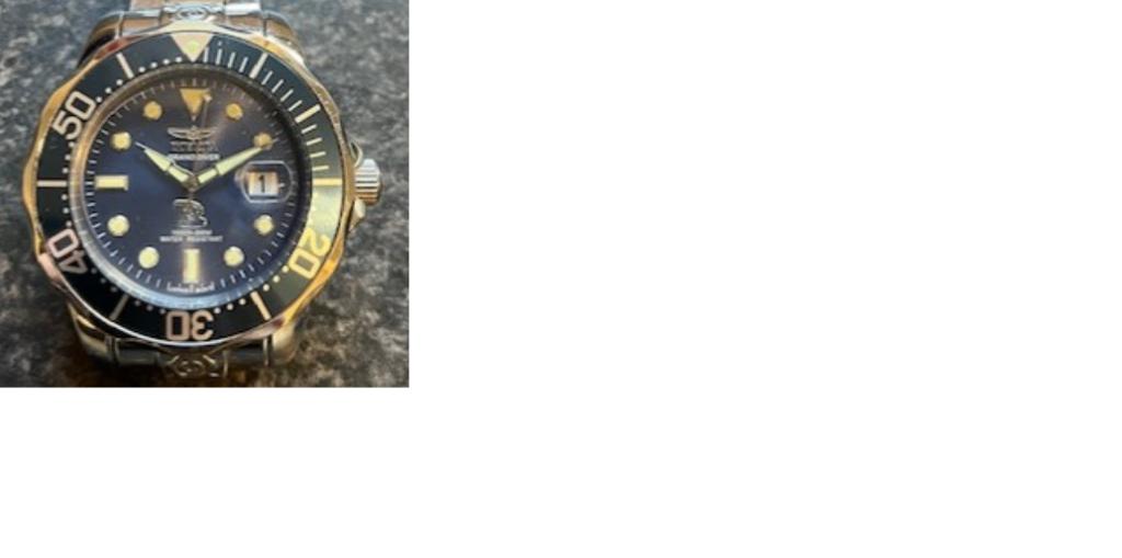 Invicta Grand diver(16036) Automatisch 47 mm, Sieraden, Tassen en Uiterlijk, Horloges | Heren, Overige merken, Staal, Staal, Polshorloge
