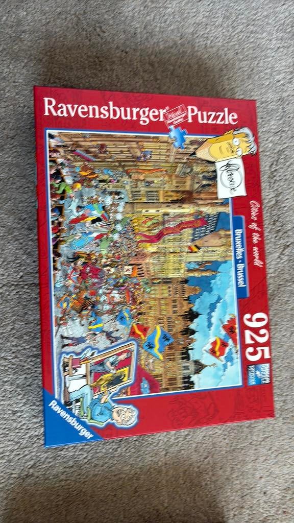 Puzzle cities of the world Brussel, Ophalen, 500 t/m 1500 stukjes, Zo goed als nieuw