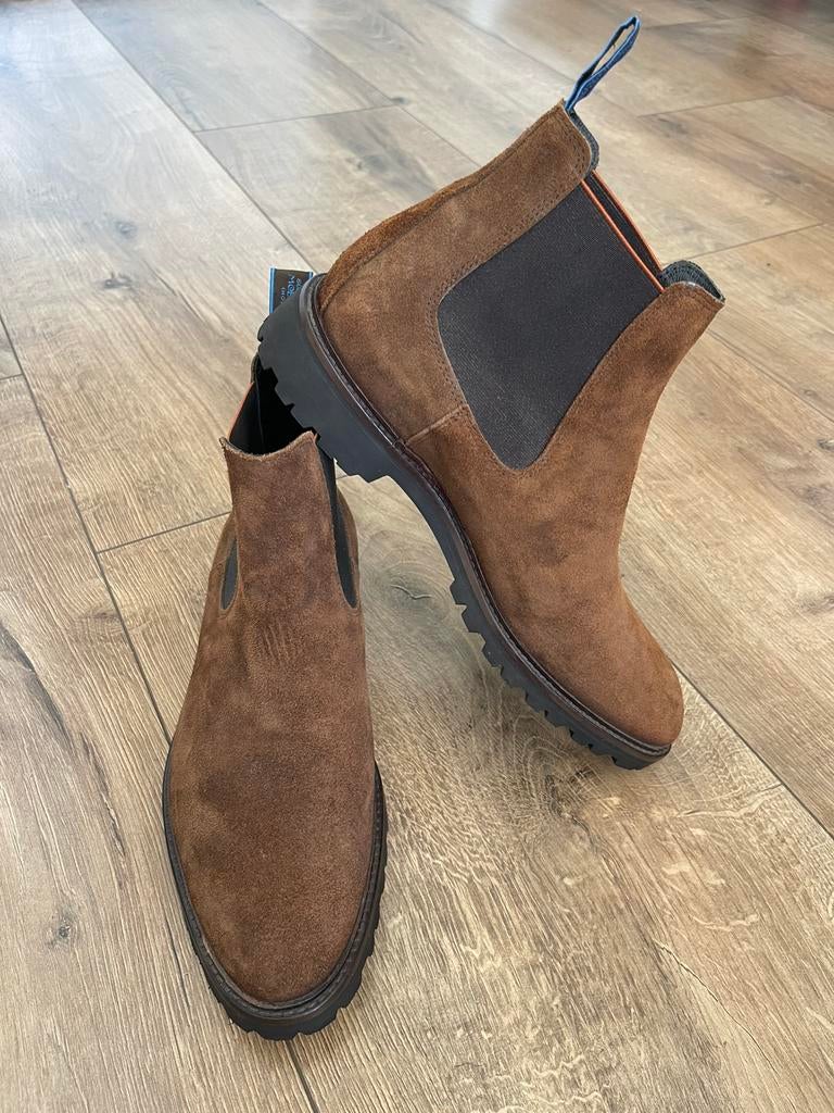 Floris van Bommel chelsea boots 41,5, Kleding | Heren, Schoenen, Ophalen of Verzenden, Nieuw, Bruin, Boots