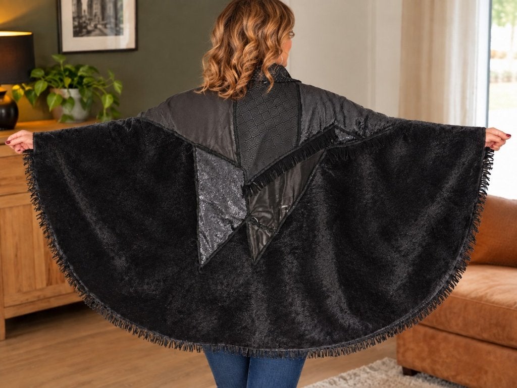 dames mantel, Verzenden, Zo goed als nieuw, Maat 46/48 (XL) of groter, Zwart