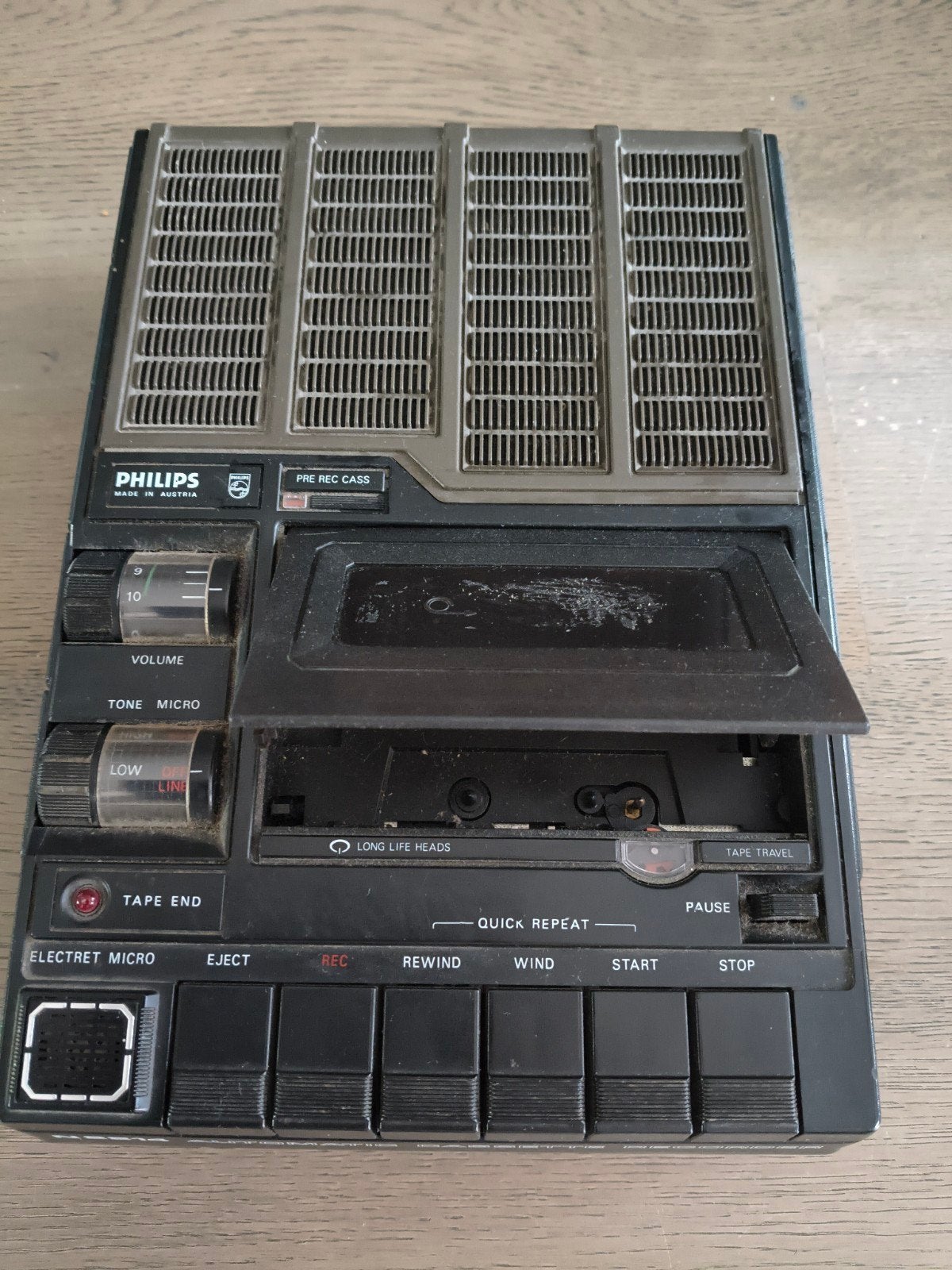 Philips N2214 Automatic Cassette Recorder, Audio, Tv en Foto, Cassettedecks, Ophalen of Verzenden, Enkel, Philips, Tape counter