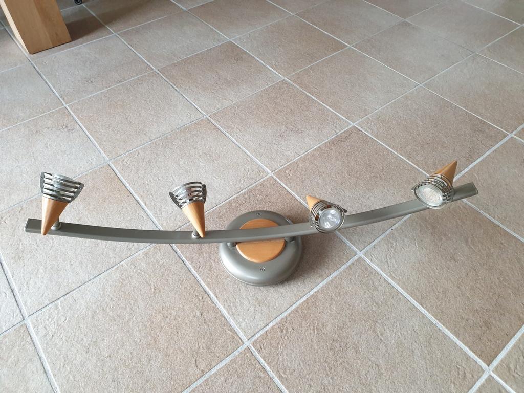 Plafonflamp, Ophalen, Gebruikt, Metaal of Aluminium, Halogeen