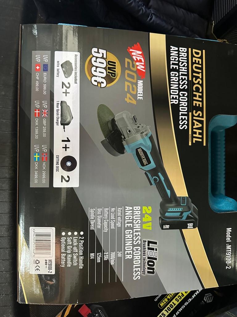 Slijptol, Doe-het-zelf en Verbouw, Gereedschap | Slijpmachines, Ophalen of Verzenden, Nieuw, Minder dan 700 watt, Haakse handslijpmachine