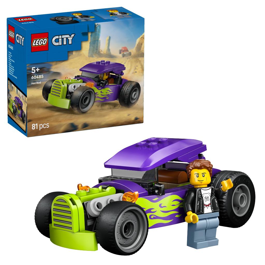 LEGO City 60485 Hot Rod 81 delig, Ophalen of Verzenden, Nieuw, Complete set, Lego