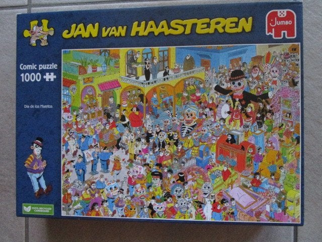 JAN VAN HAASTEREN : DIA DE LOS MUERTOS 1000 st. Nr.20077, Ophalen of Verzenden, 500 t/m 1500 stukjes, Zo goed als nieuw, Legpuzzel