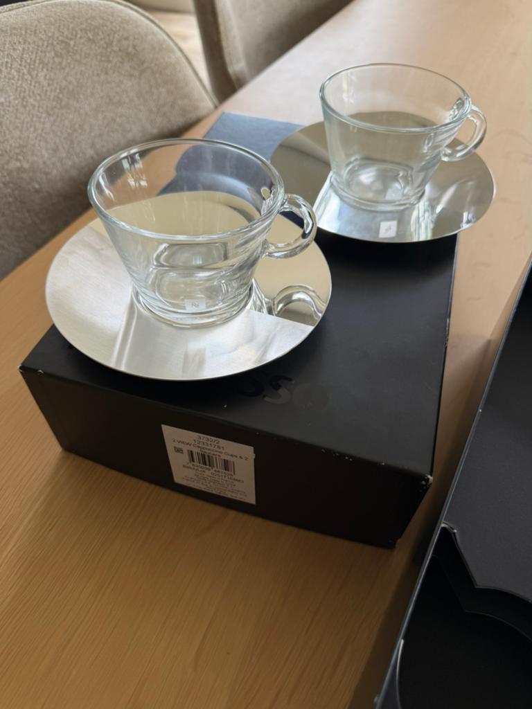 Nespresso kopjes & schotels, Nieuw, Ophalen of Verzenden, Glas, Overige stijlen