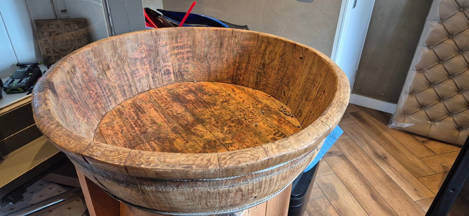 Olijfbak XXL, 70 cm, Schaal, Rond, Ophalen of Verzenden, Zo goed als nieuw