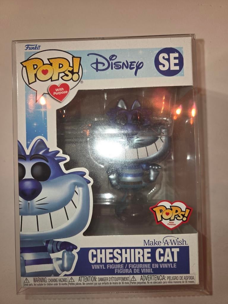 Funko Pop! Disney Cheshire Cat Make-A-Wish Special Edition, Verzamelen, Ophalen of Verzenden, Overige figuren, Nieuw, Beeldje of Figuurtje