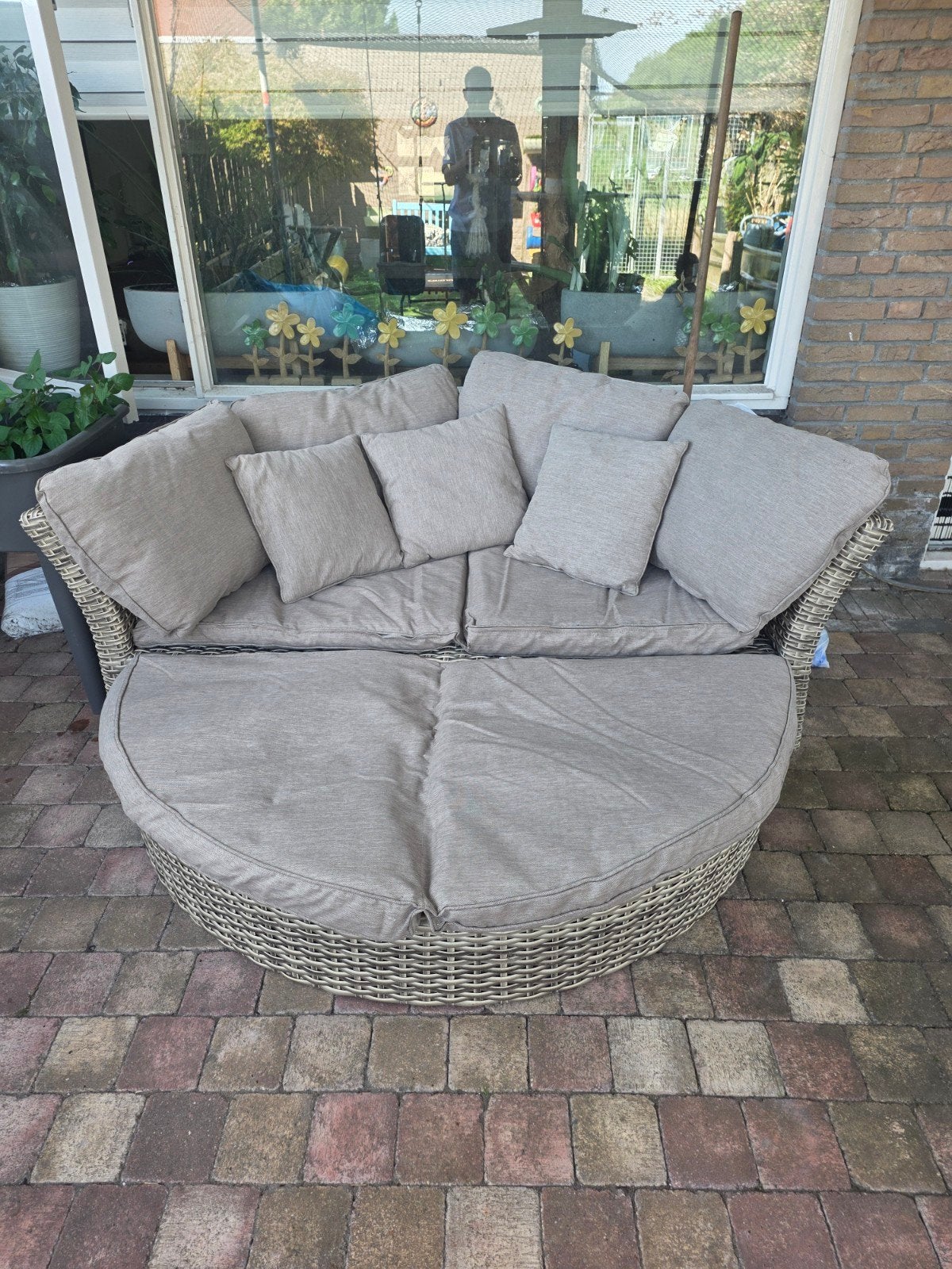 Pure Garden & Living Lounge Eiland, Gebruikt, Loungeset, Wicker, Bank