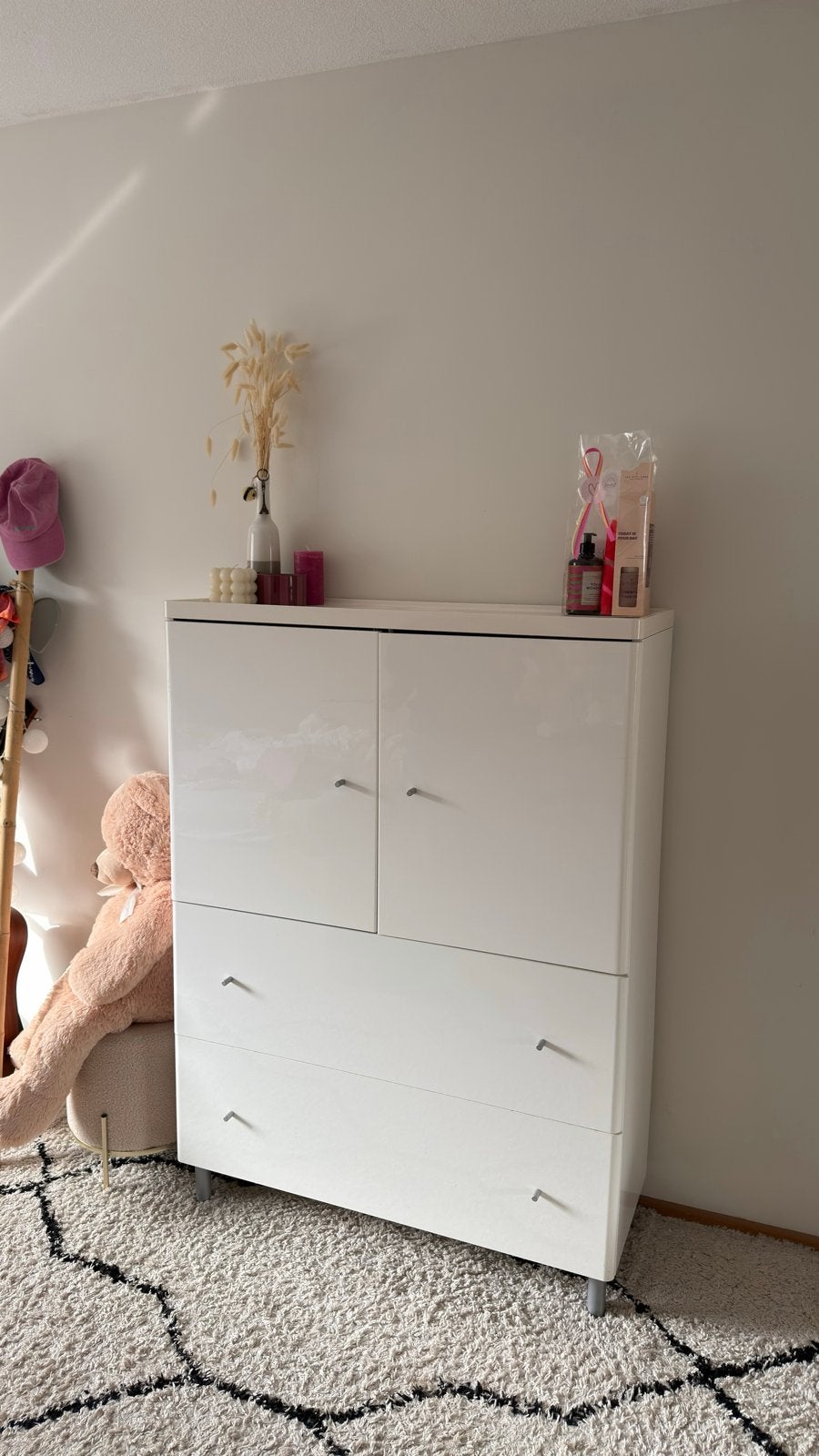 IKEA Kast - Hoogglans Wit met Lades en Deuren, Overige materialen, Gebruikt, 25 tot 50 cm, 50 tot 100 cm