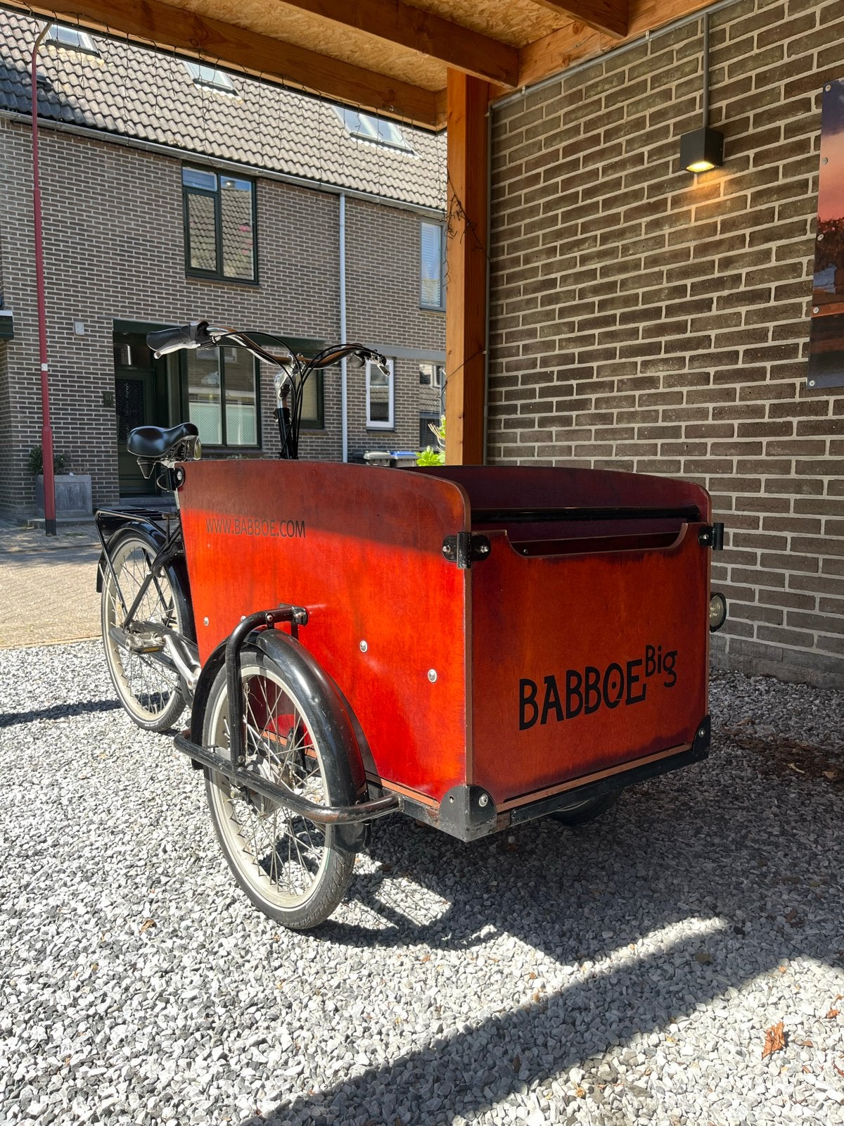 Babboe Big Bakfiets - Ideaal voor Gezin en Goederen, Ophalen, Gebruikt, Huif, 2 kinderen