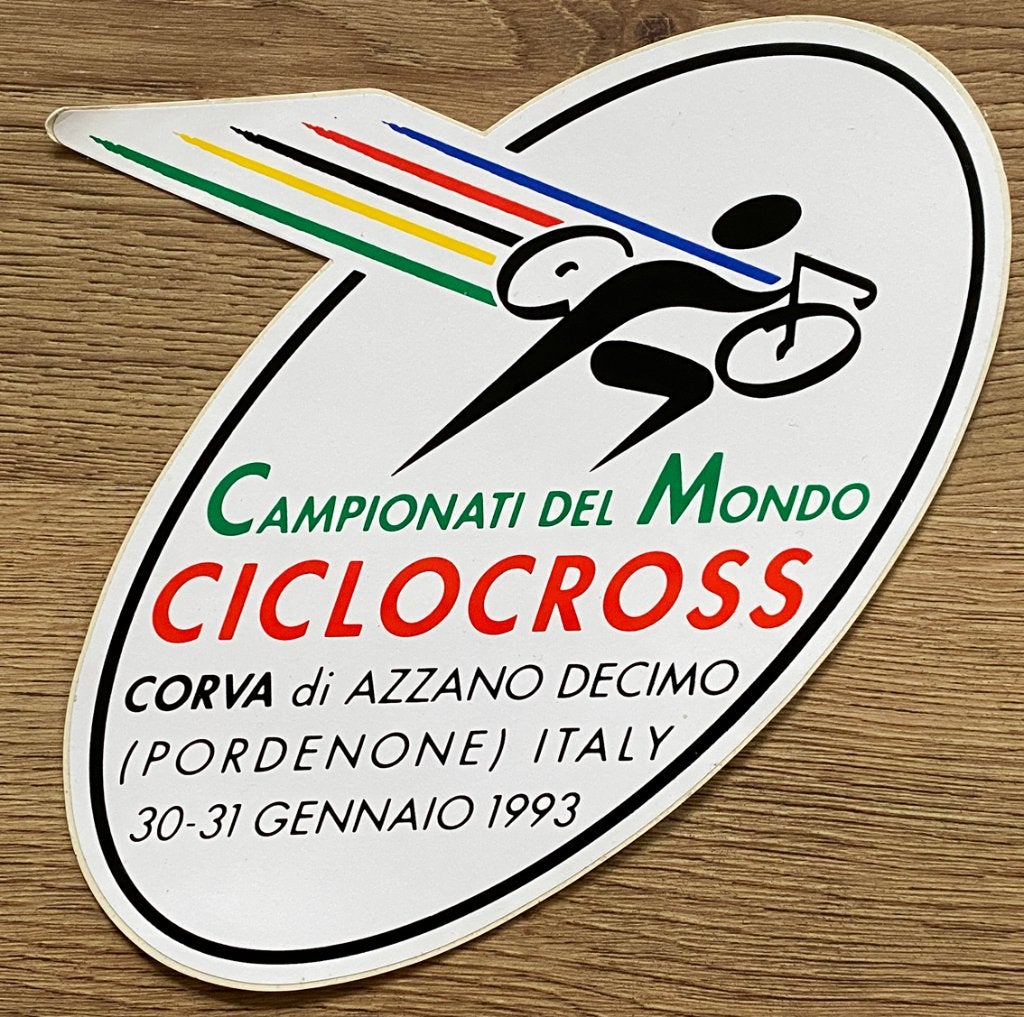 Wielrennen sticker CYCLO-CROSS – WK – ITALIE (Corva) – 1993, Ophalen of Verzenden, Overige typen