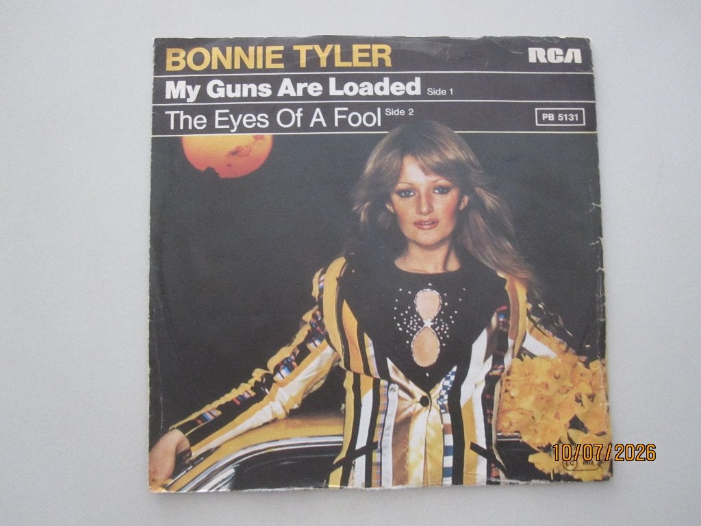 BONNIE TYLER -  my guns are loaded - vinyl 7", Cd's en Dvd's, Vinyl Singles, Gebruikt, 7 inch, Ophalen of Verzenden, Rock en Metal