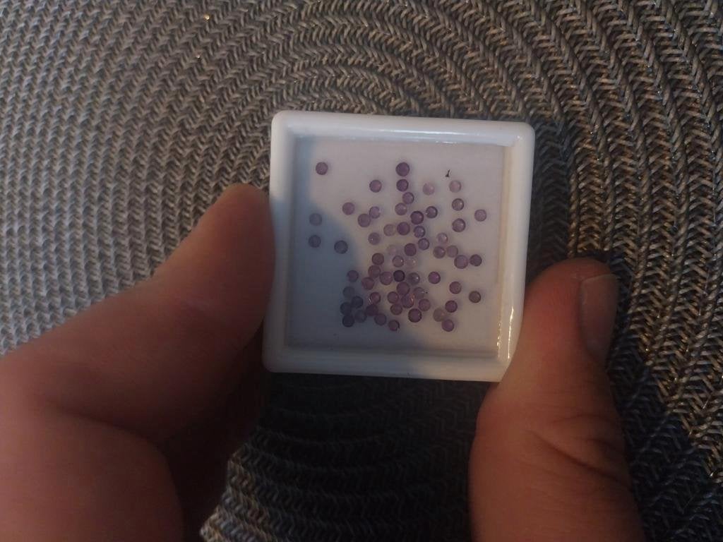 Mini 2mm amethist cabochons goudsmid, Ophalen of Verzenden, Nieuw
