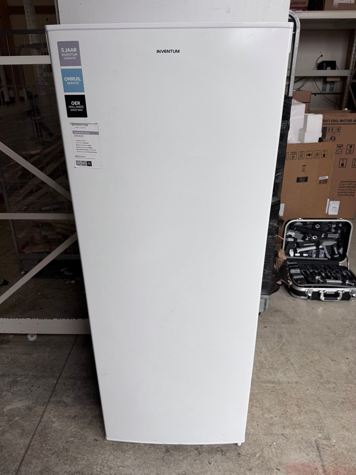 Inventum vrieskast 143 hoog, Ophalen, Zo goed als nieuw, Minder dan 60 cm, 140 tot 160 cm