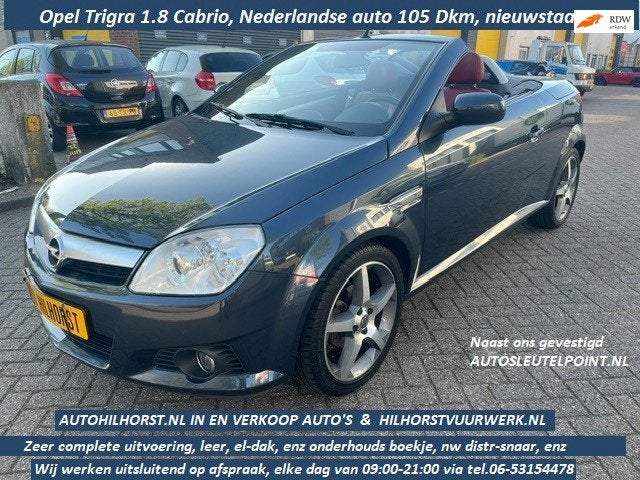 Opel Tigra TwinTop 1.8-16V Linea Rosso , 2e eigenaar, Nederl, Auto's, Opel, 125 pk, Gebruikt, 4 cilinders, 1796 cc