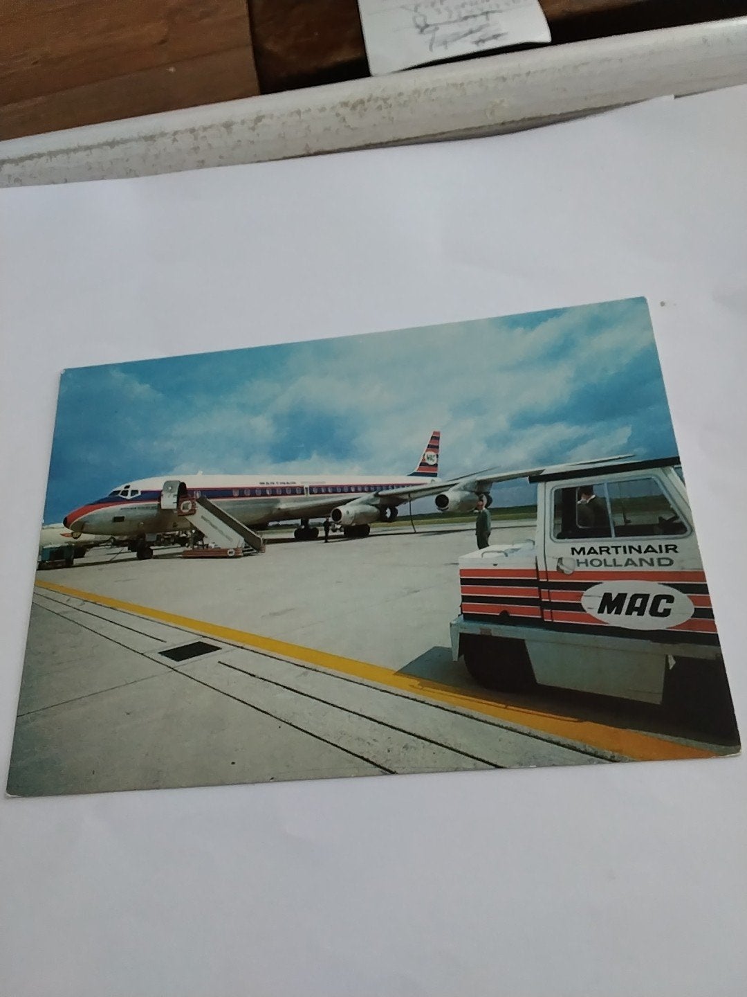 Martinair Holland DC-8 Ansichtkaart - Jaren '60 Vliegtuig, Verzamelen, Ansichtkaarten | Themakaarten, Ophalen of Verzenden, 1960 tot 1980