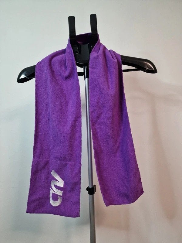 CNV Sjaal Paars Fleece Wintersjaal, Ophalen of Verzenden, Zo goed als nieuw, Maat 46/48 (XL) of groter, Sjaal