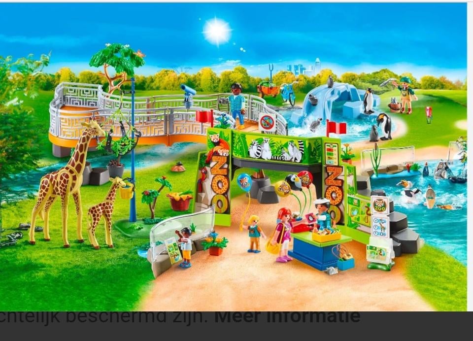 Playmobil dierentuin, Kinderen en Baby's, Speelgoed | Playmobil, Ophalen of Verzenden, Zo goed als nieuw, Complete set