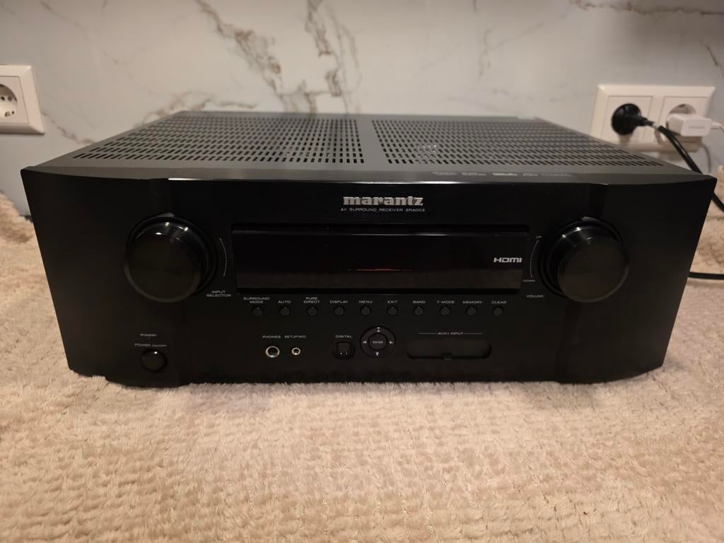 Marantz SR4003 AV Receiver 7.1 HDMI + Afstandsbediening, Marantz, Ophalen of Verzenden, Zo goed als nieuw, 60 tot 120 watt