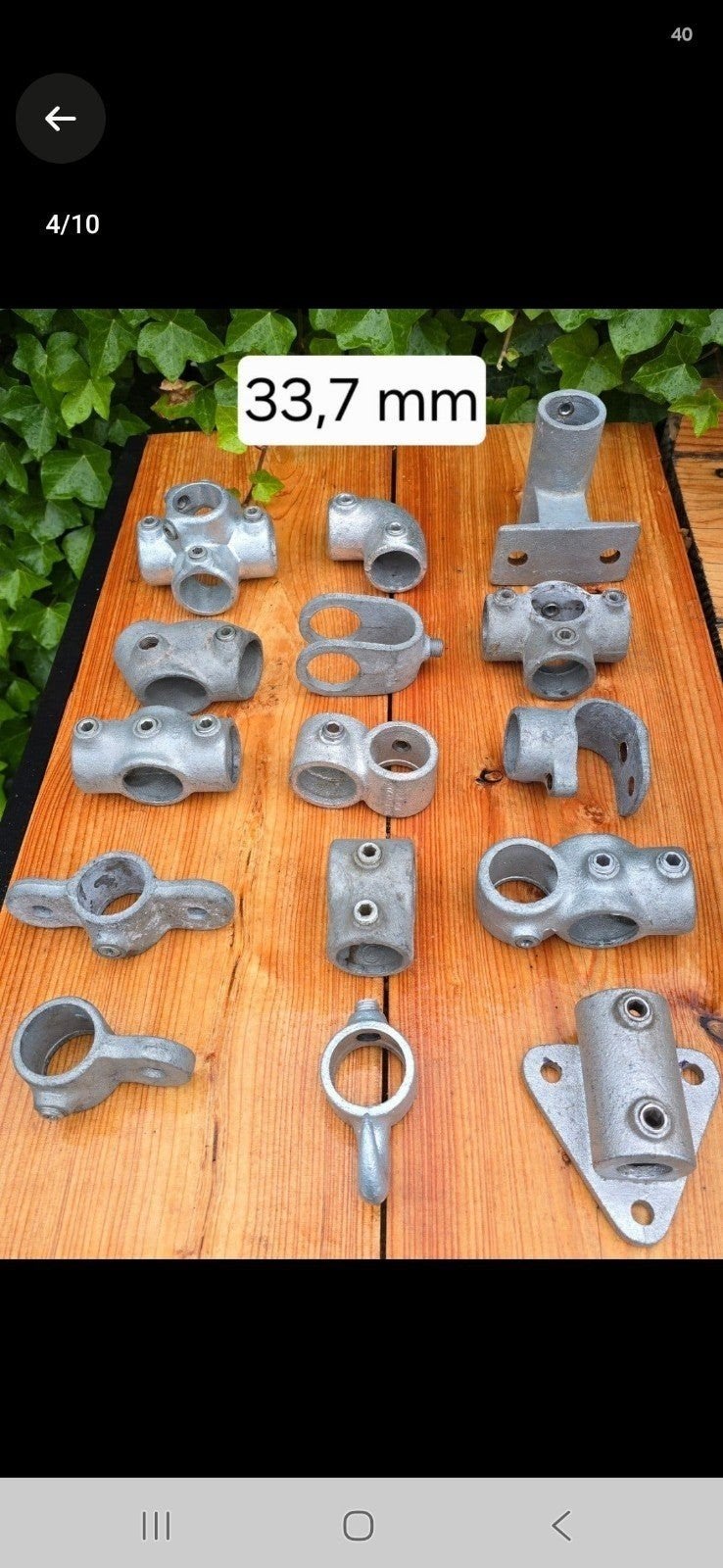 Steigerbuis koppelingen 26,9  / 33,7 / 42,4 / 48,3, Ophalen of Verzenden