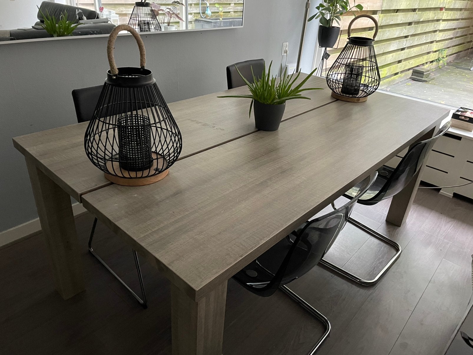 Eettafel, Ophalen, 100 tot 150 cm, 200 cm of meer, Zo goed als nieuw