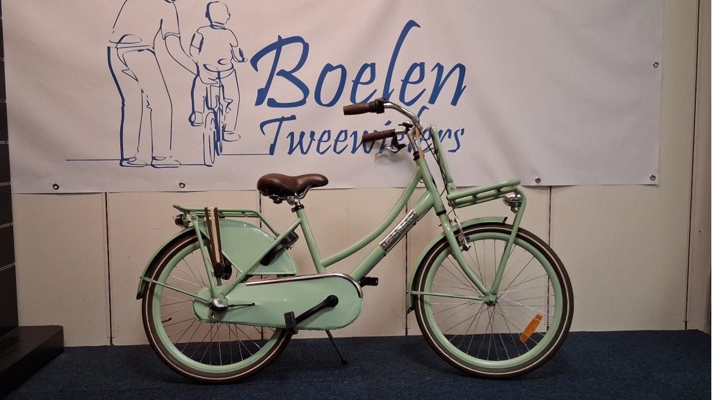 VERKOCHT Daily Dutch 22 inch Transportfiets Meisje Groen, Ophalen, Terugtraprem, 22 inch, Info@popal.nl